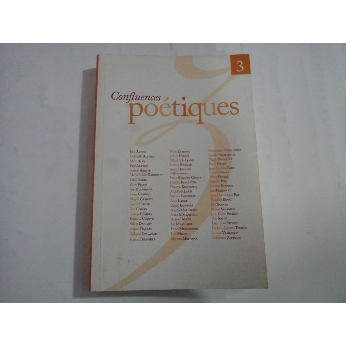 CONFLUENCES POETIQUES 